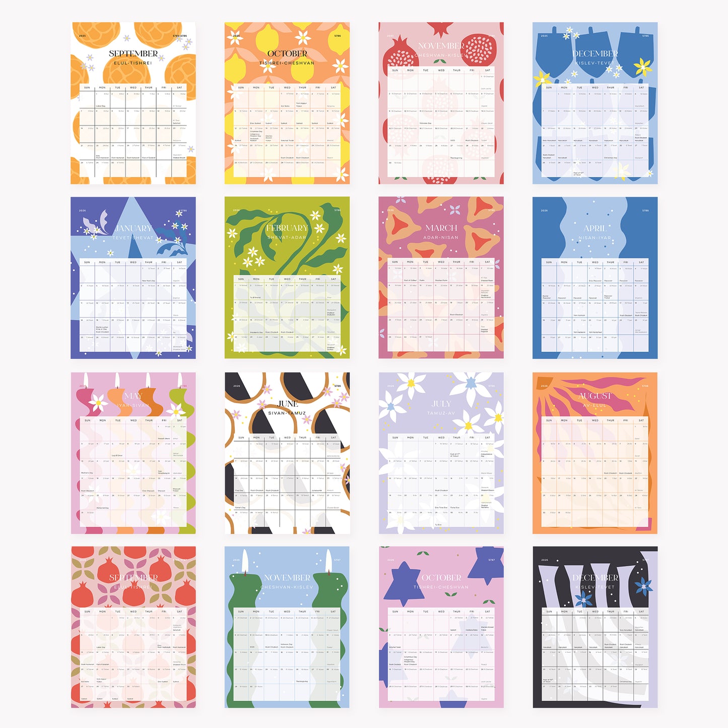 Jewish Calendar - 5786