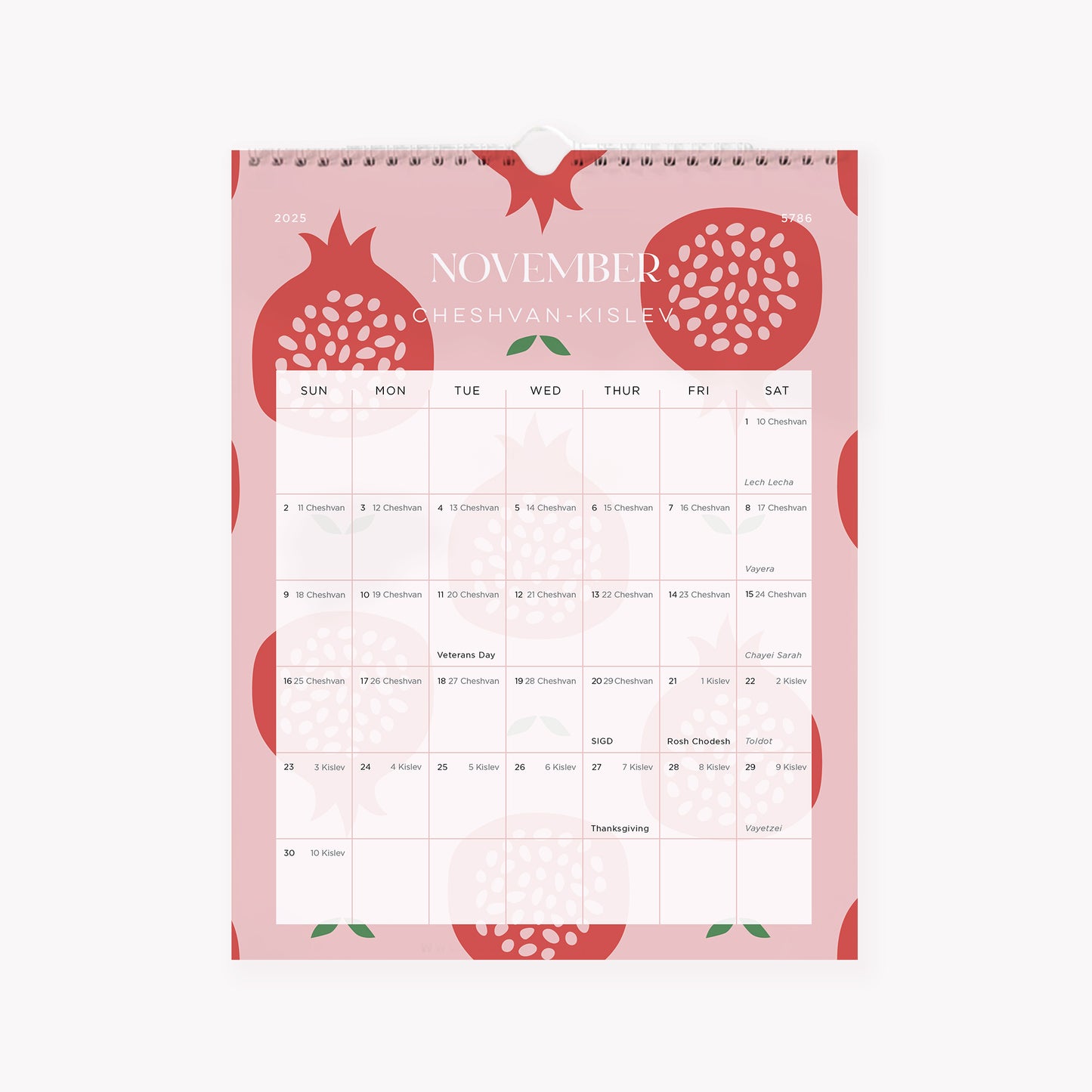 Jewish Calendar - 5786