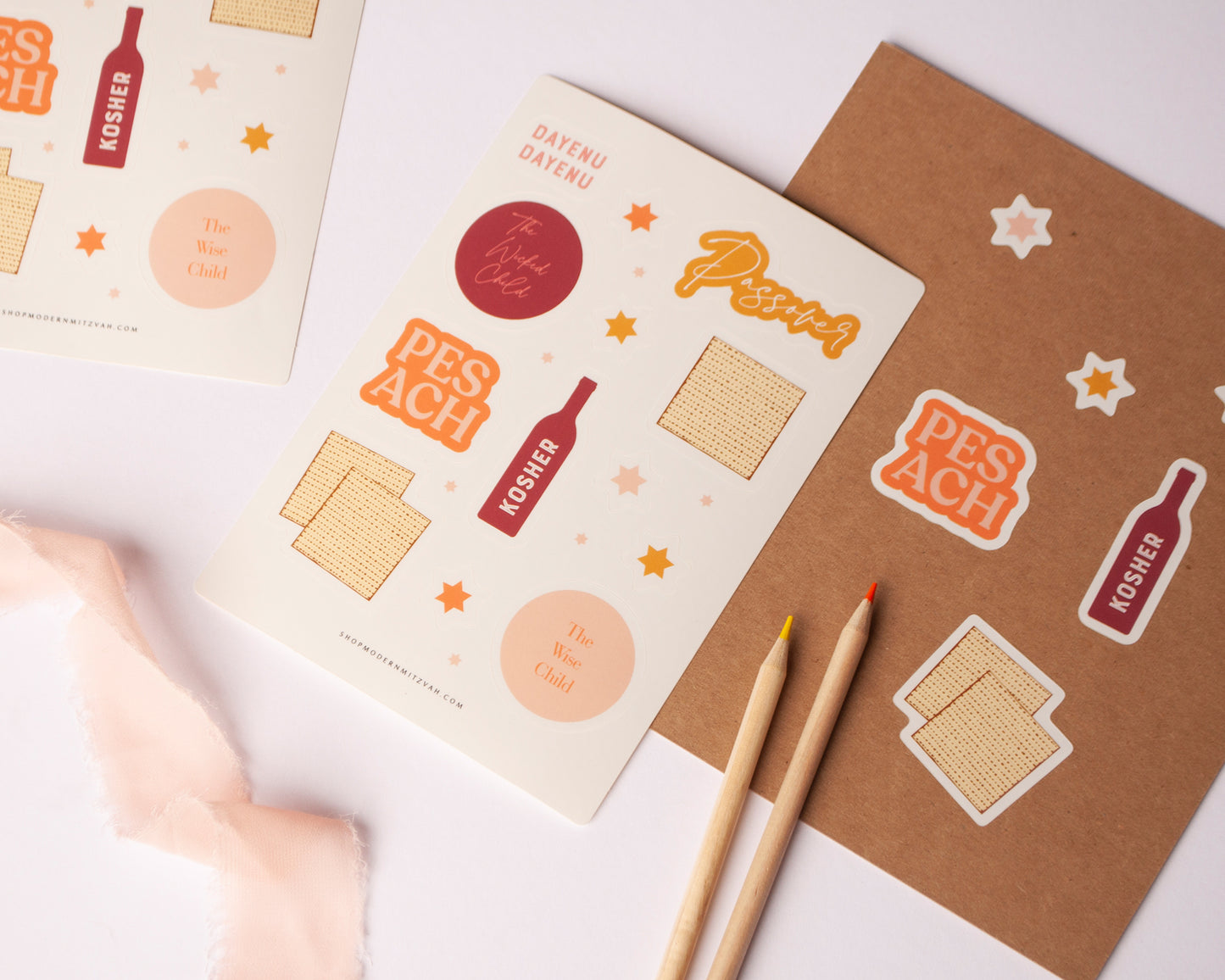 Passover Stickers - Set of 2 Sheets