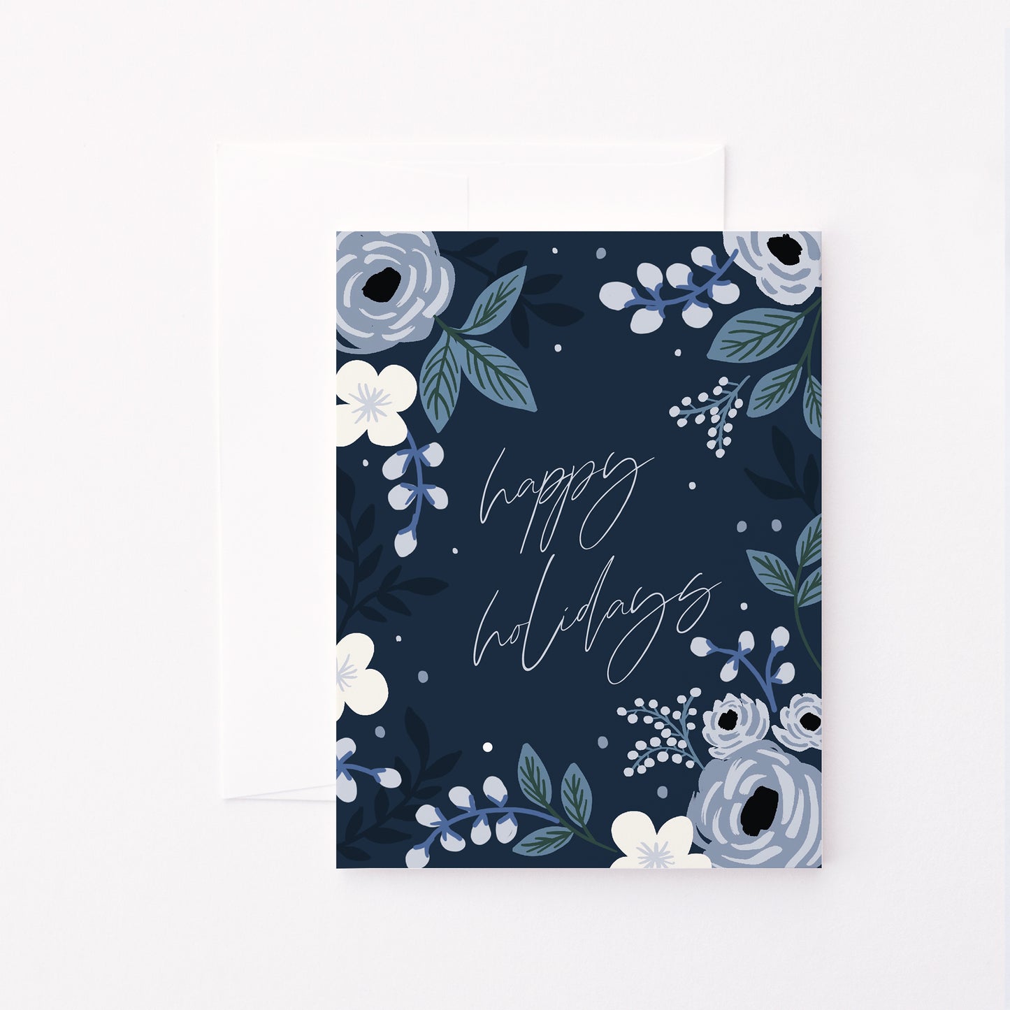 Floral Holiday Card