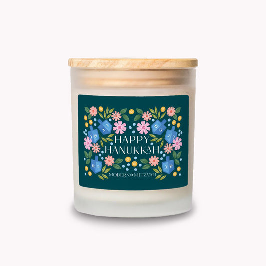 Happy Hanukkah Candle
