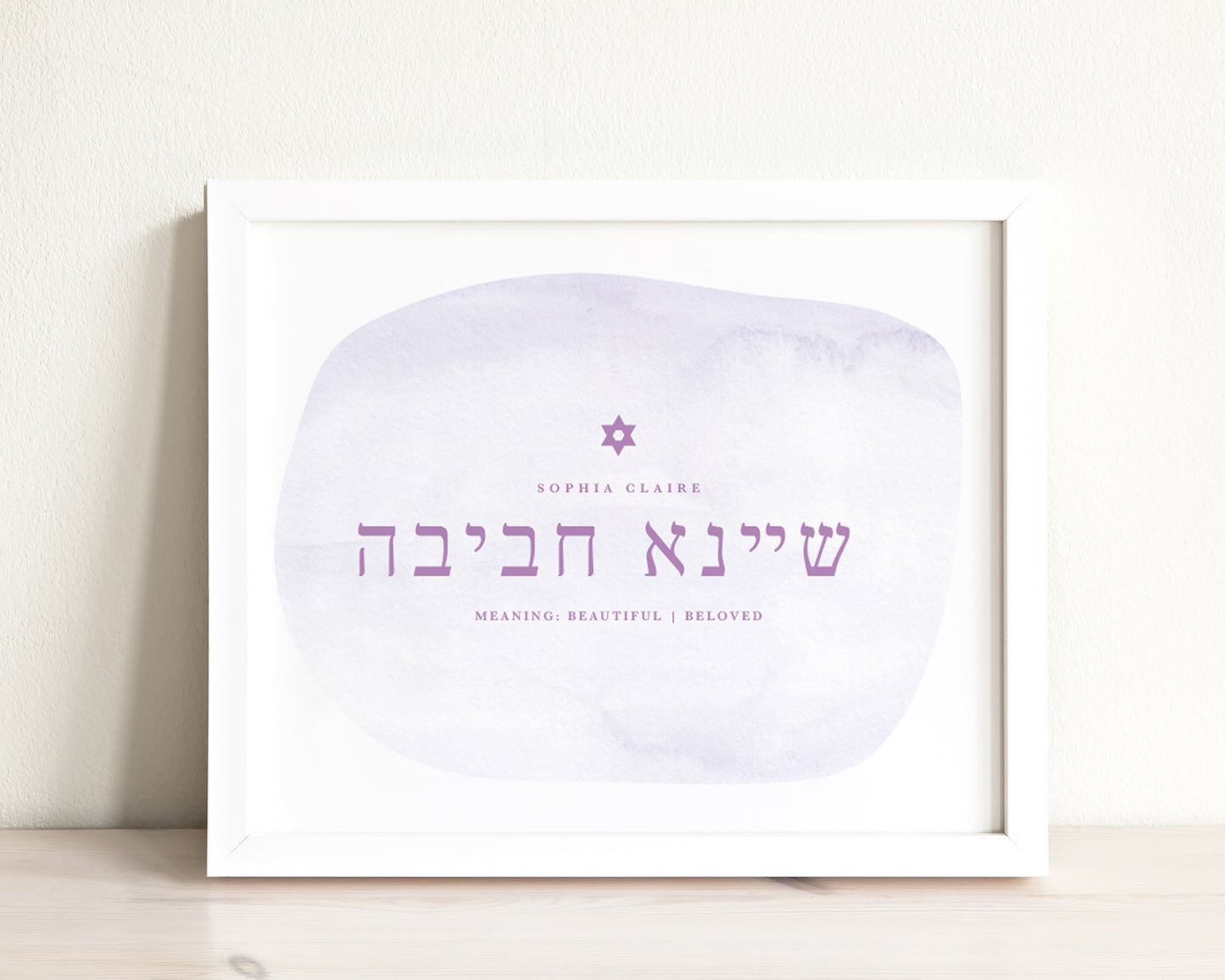 Customizable Watercolor Name Art Print