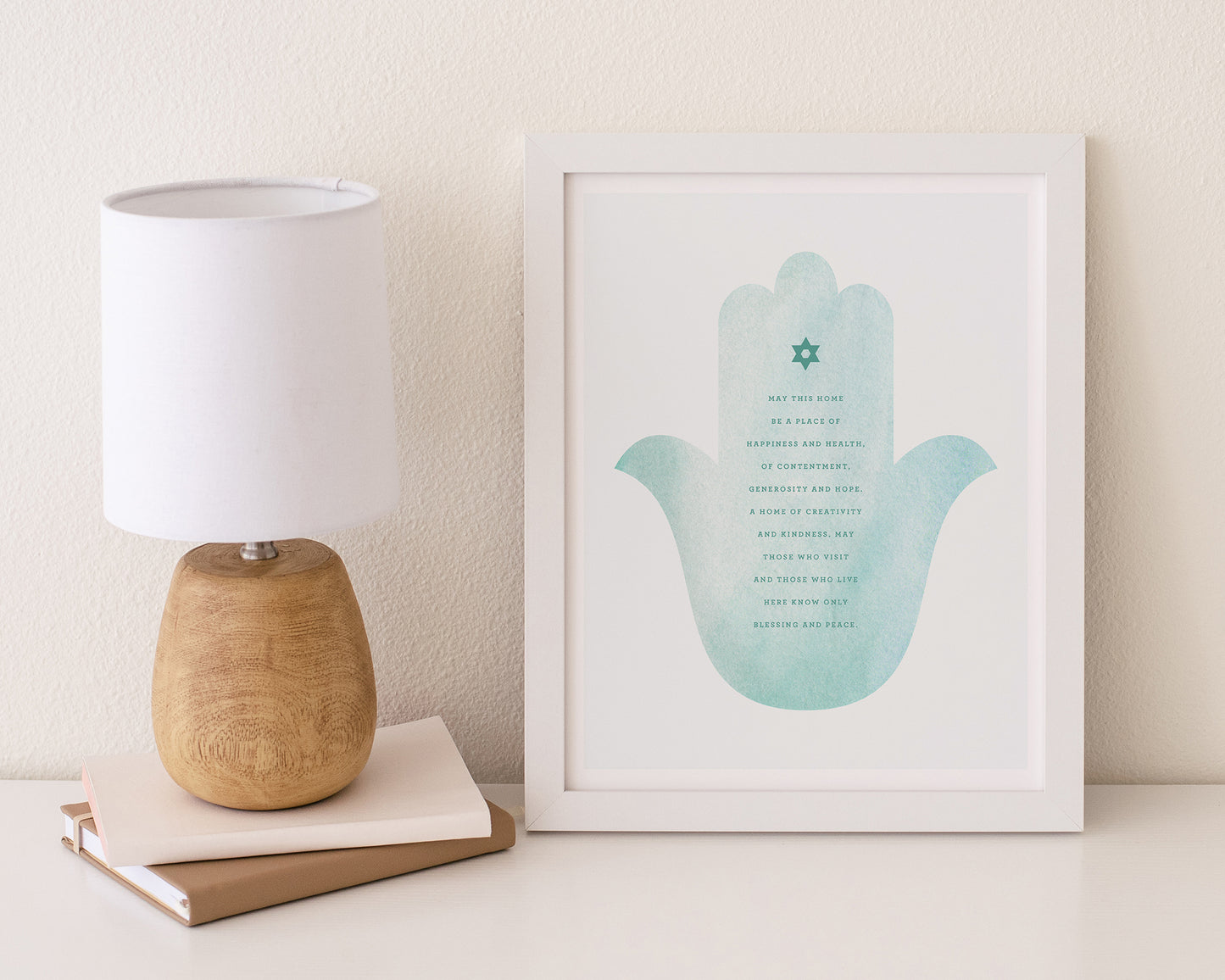 Watercolor Hamsa Art Print