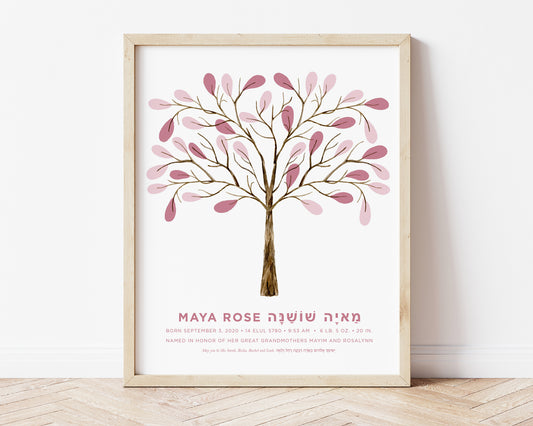 Customizable Leafy Tree of Life Art Print