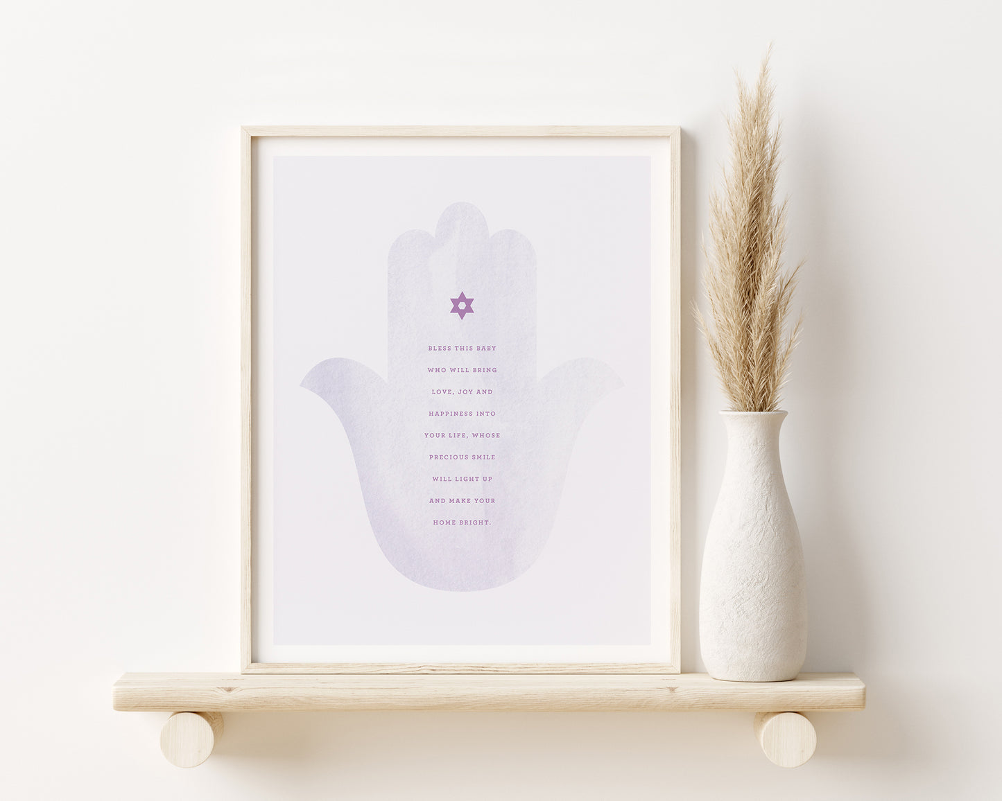 Watercolor Hamsa Art Print