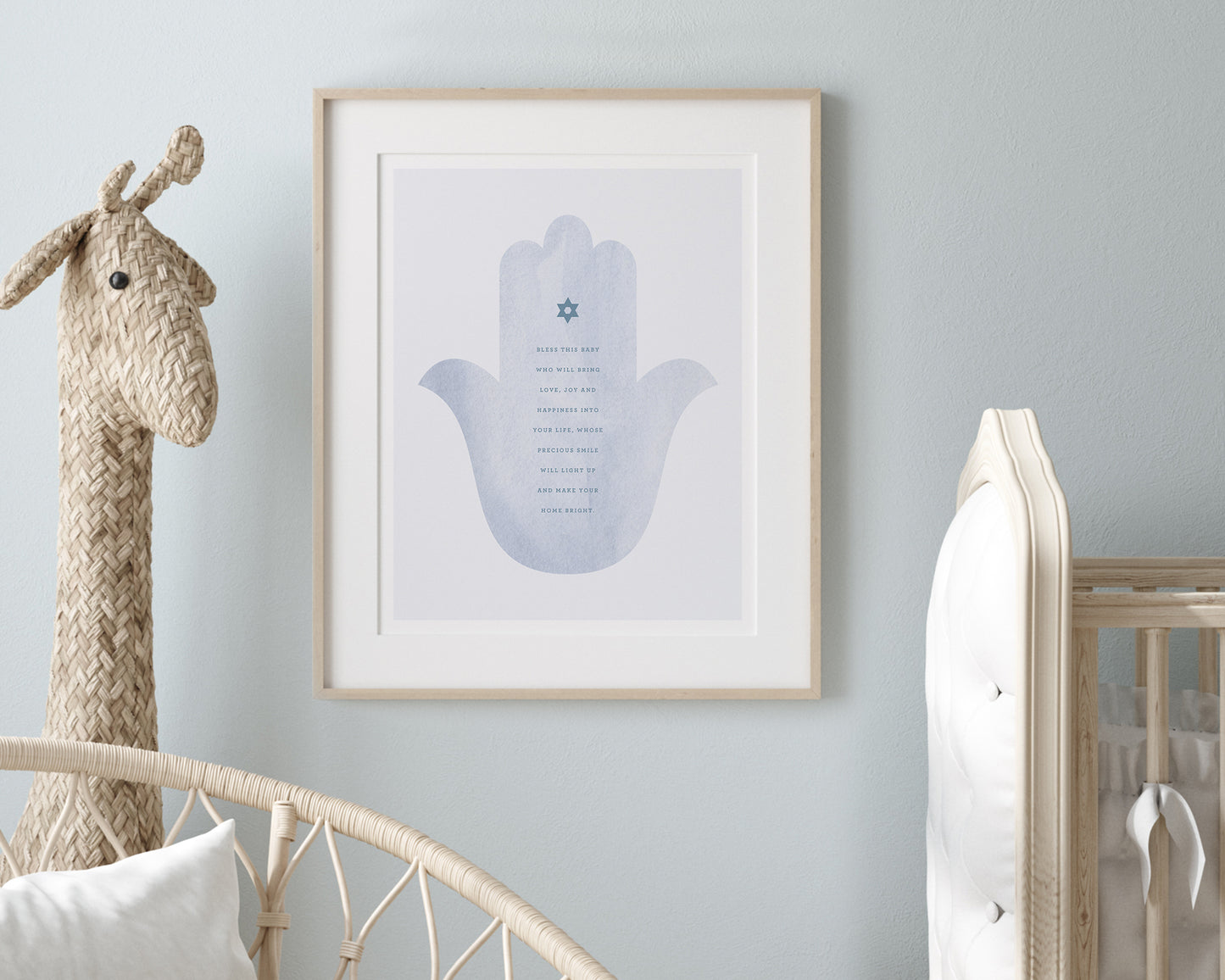 Watercolor Hamsa Art Print