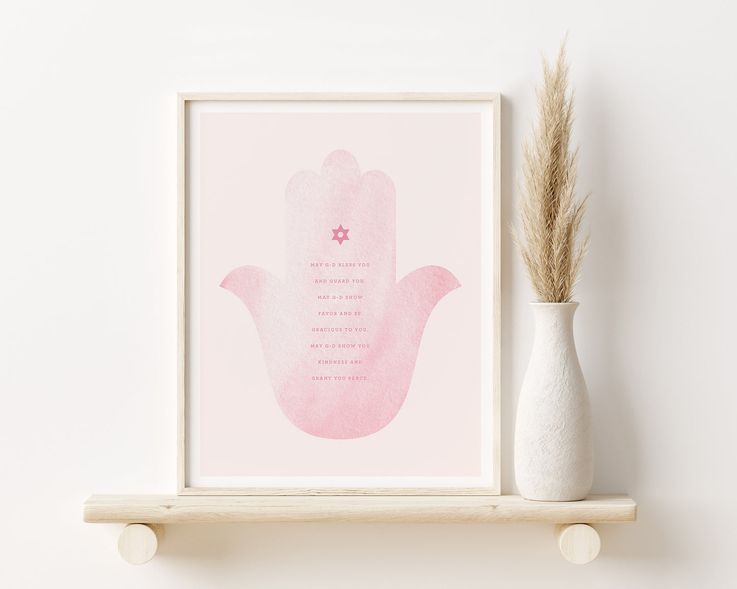 Watercolor Hamsa Art Print