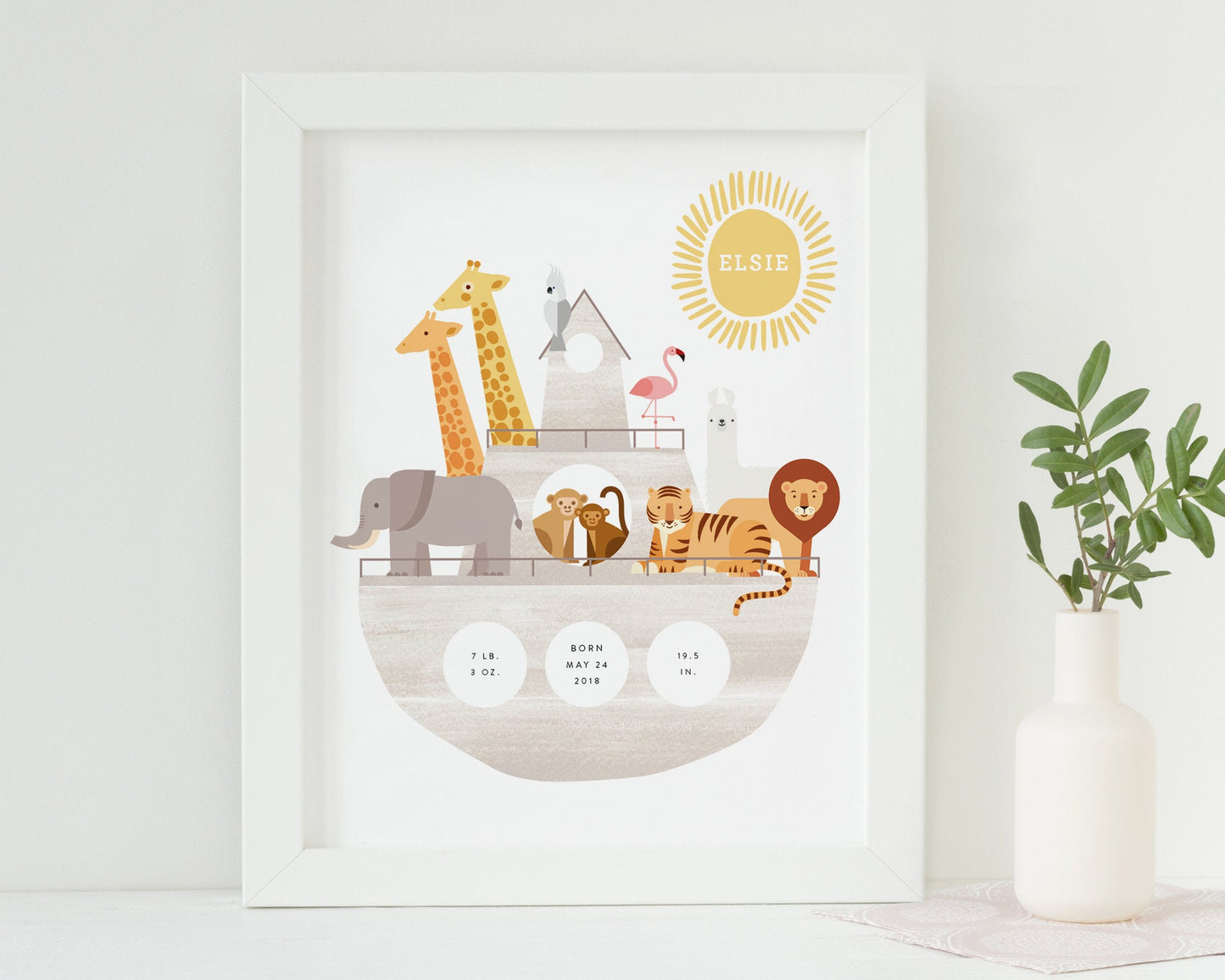 Customizable Noah's Ark Art Print