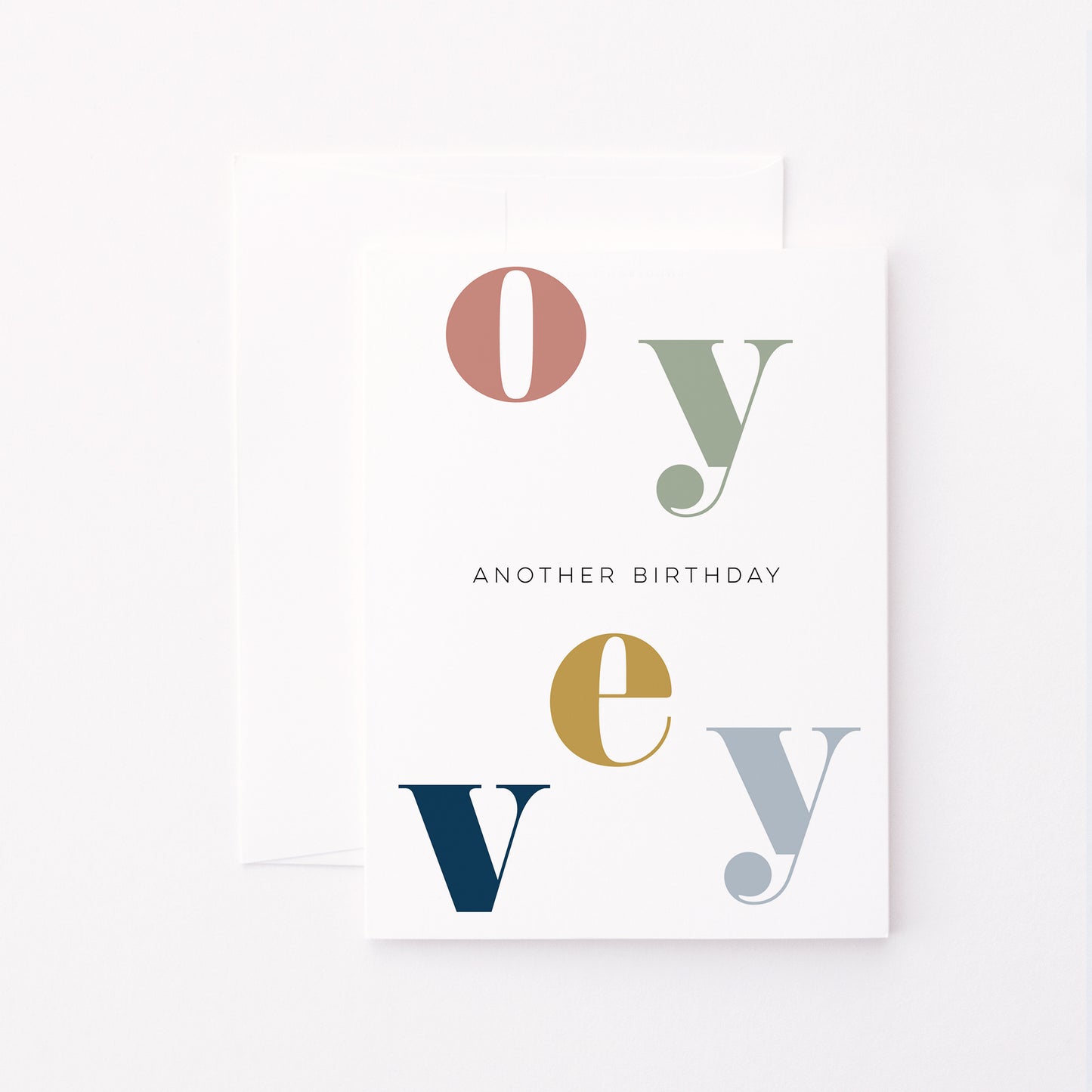 Colorful Oy Vey Birthday Card