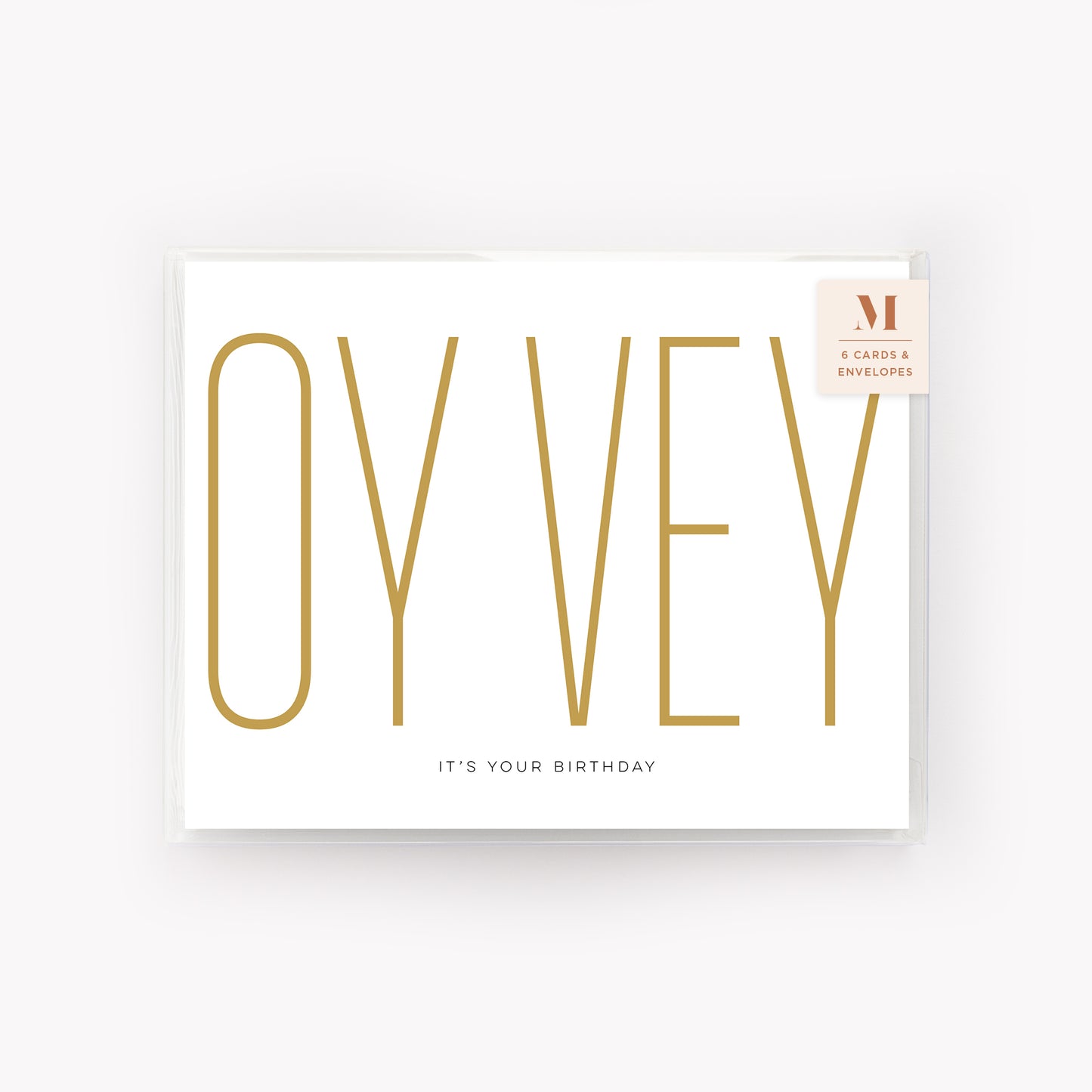 Modern Oy Vey Birthday Card